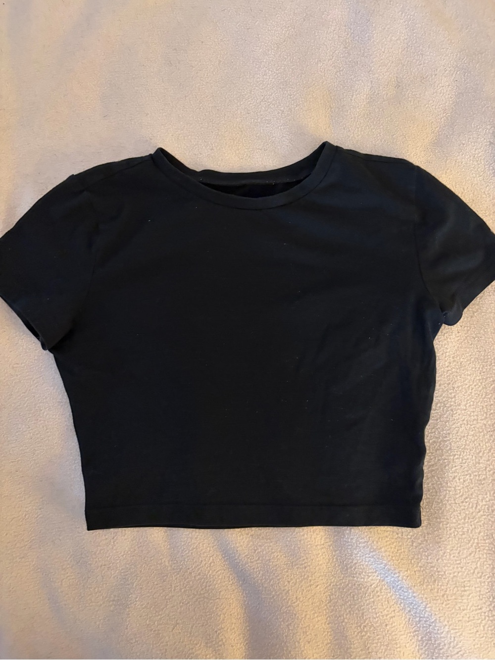 wild fable Black Crew Neck Crop Top